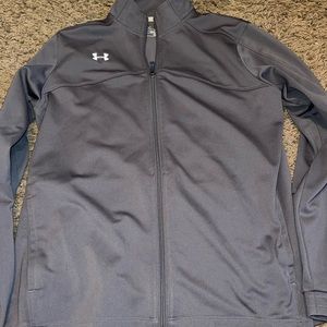 Grey Underarmour zip up